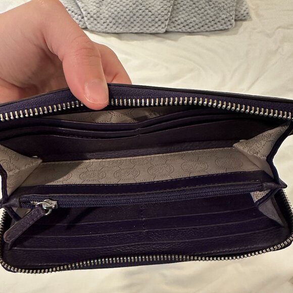 Michael Kors Large Leather Zip Wallet – Purple - Picture 4 of 6